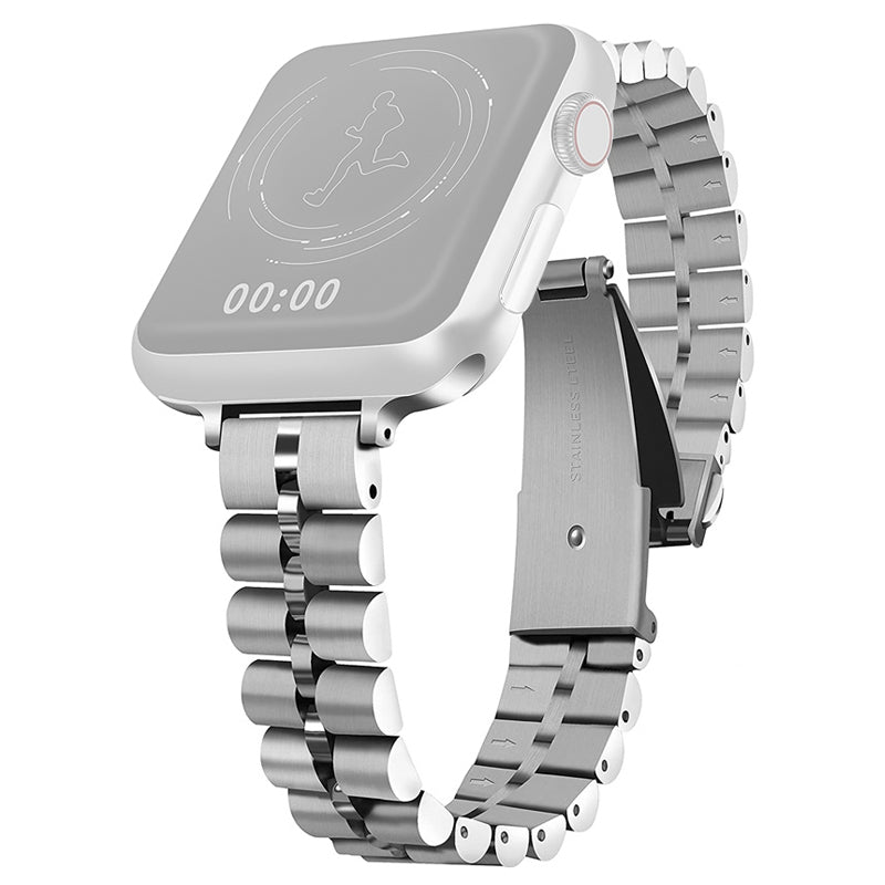 Semicircle 3-Bead Metal Watch Replacement Band for Apple Watch Series 9 8 7 41mm SE (2023) SE(2022) SE 6 5 4 40mm 3 2 1 38mm Semicircle 3-Bead Metal Watch Replacement Band for Apple Watch Series 9 8 7 41mm SE (2023) SE(2022) SE 6 5 4 40mm 3 2 1 38mm